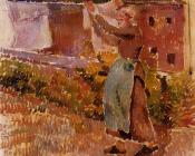 卡米耶 毕沙罗 : Women Tending the Laundry